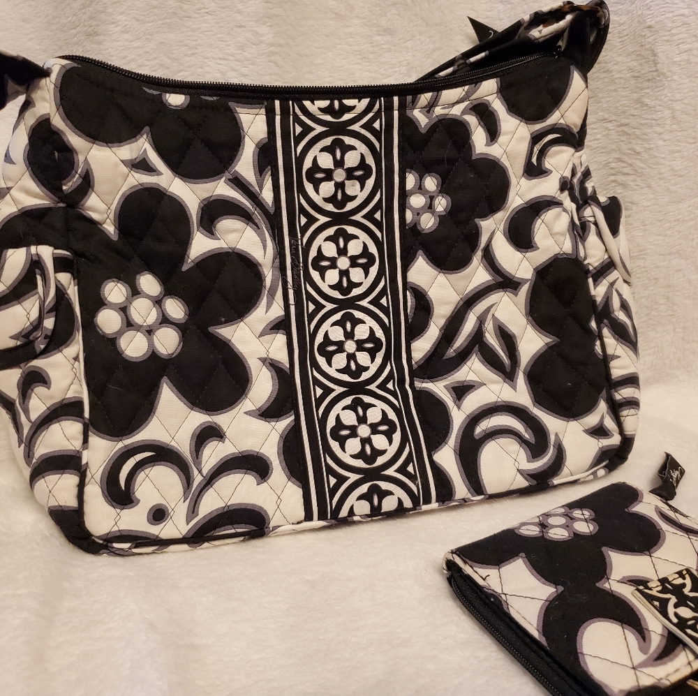 Vera Bradley On The Go Bag and Wallet - Night and Day